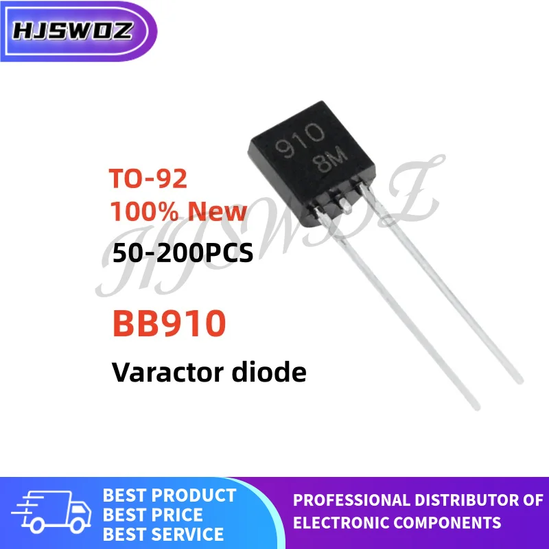 50-100-200pcs BB910 910 TO-92 Direct-insert Varactor diode Brand New