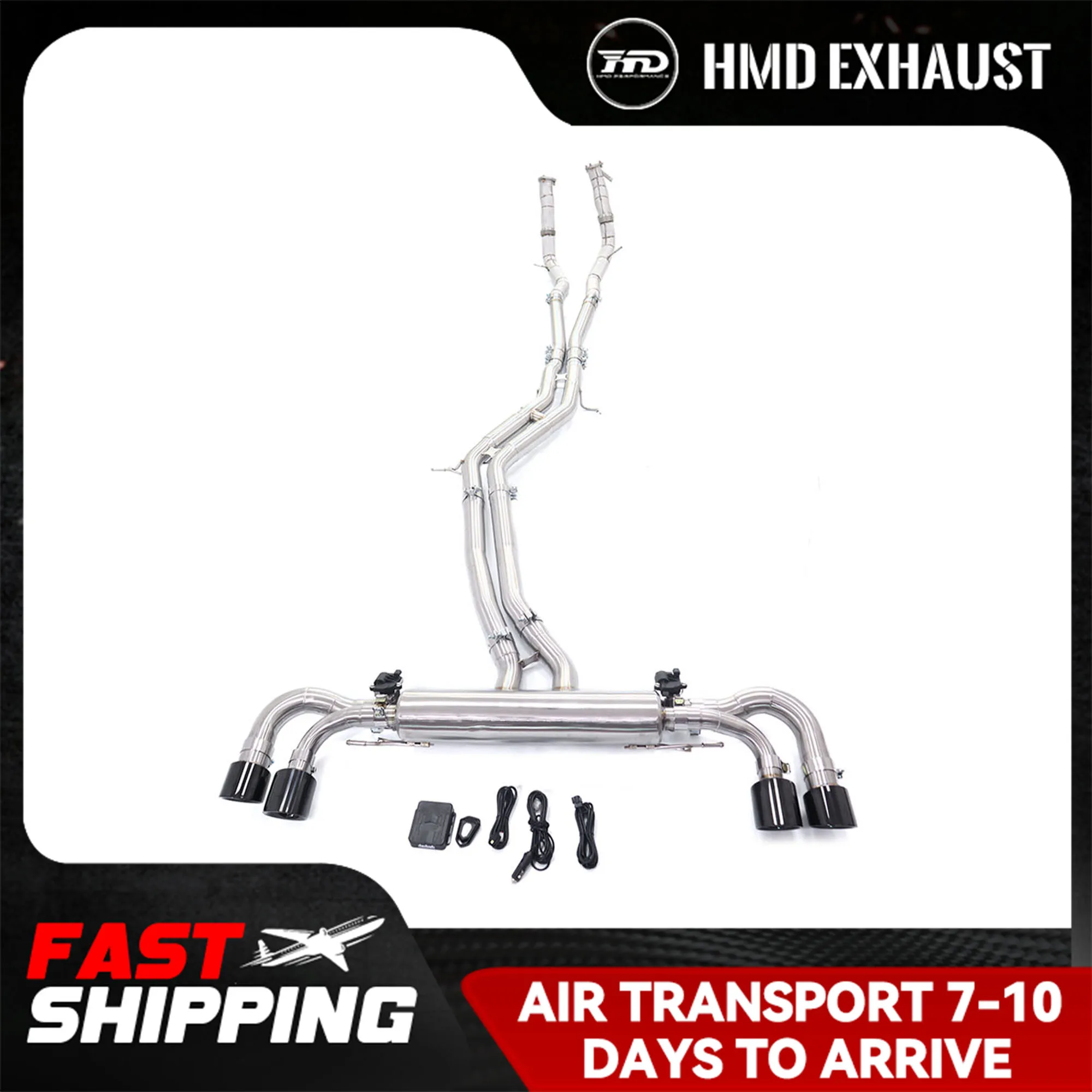 

HMD Exhaust System Stainless Steel Performance Catback for Porsche cayenne GTSTurbo 9Y0 4.0T With Valve resonance tube