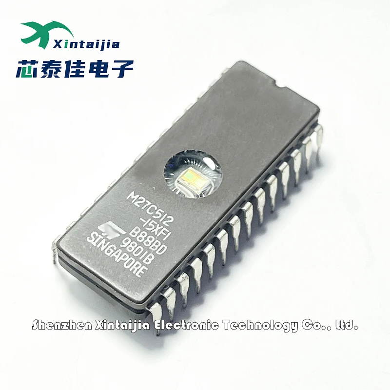 1PCS M27C512-15XF1 M27C512-15XFI 28-CDIP 100% brand new and authentic, ready to ship in stock