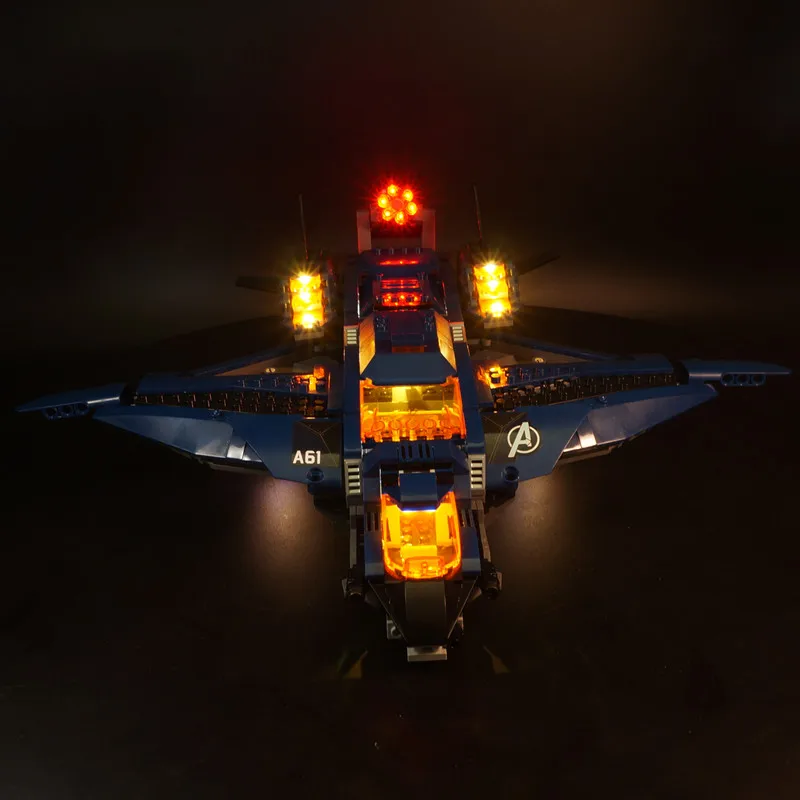 LED-Beleuchtungsset passend für LEGO Avengers Ultimate Quinjet 76126 (ohne Bausteine)
