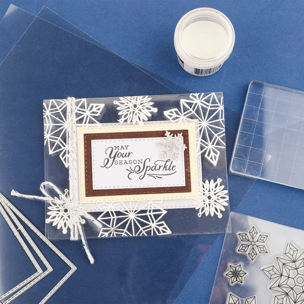 8.5X11Inch /4.3X6.3Inch Heat Resistant Clear Acetate Sheets for Shaker Cards Making Transparent Shaker Stencils Journals Craft