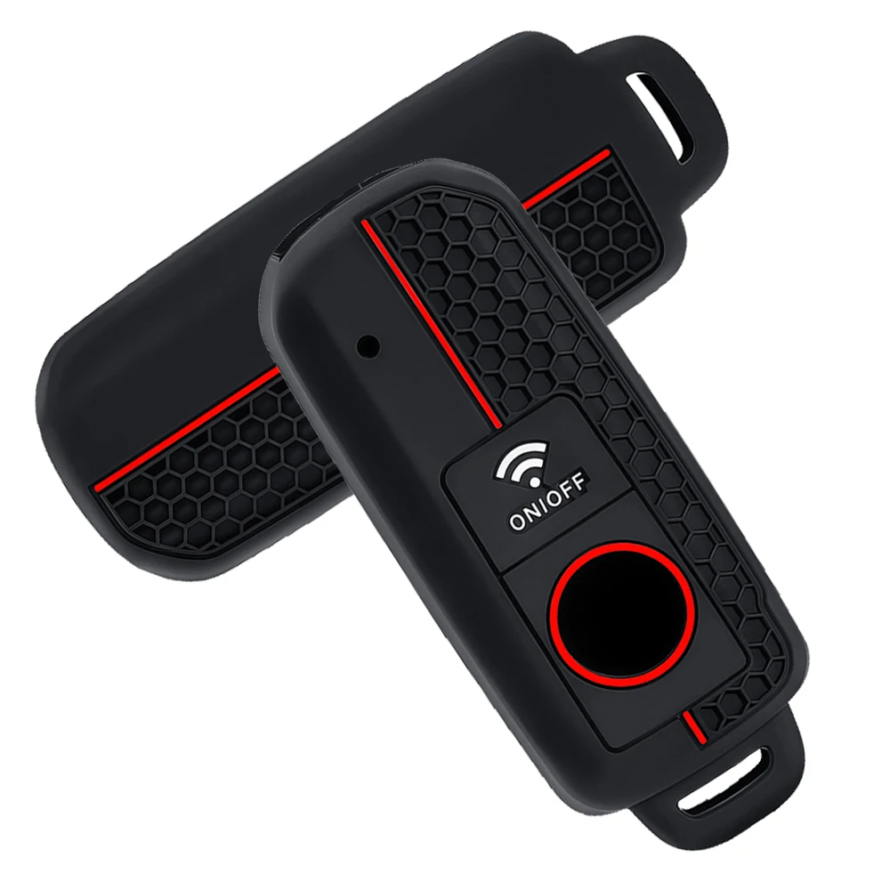 Silikon-Schlüsselhülle für Yamaha TMAX 530 DX SX Motorrad 2017/2018, Smart Keyring Schlüsseltasche, Schutzhülle