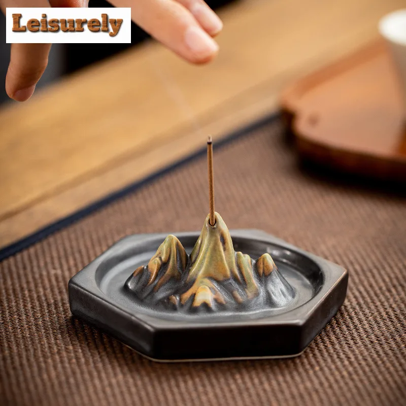 الحبر مصبوغ حامل البخور الجبلية البخور الدخان شلال البخور المشتعلة مبخرة عناصر الشاي اكسسوارات الحلي الحرفية