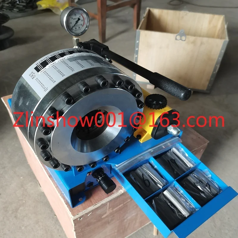Hot Sale  Portable Small Most Popular Hydraulic Press Machine Mobile Van Potable Original Manual Hydraulic Hose Crimping Machine