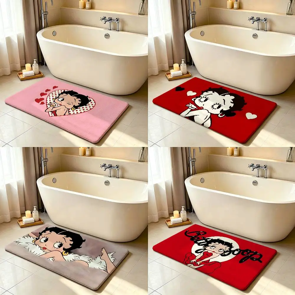 Sexy B-Betty-Cute-B-Boop-s Teppich, Badezimmer-Antirutschmatte, Türmatte, Heimdekoration, Matte für den Eingangsbereich, kratzfeste Matte