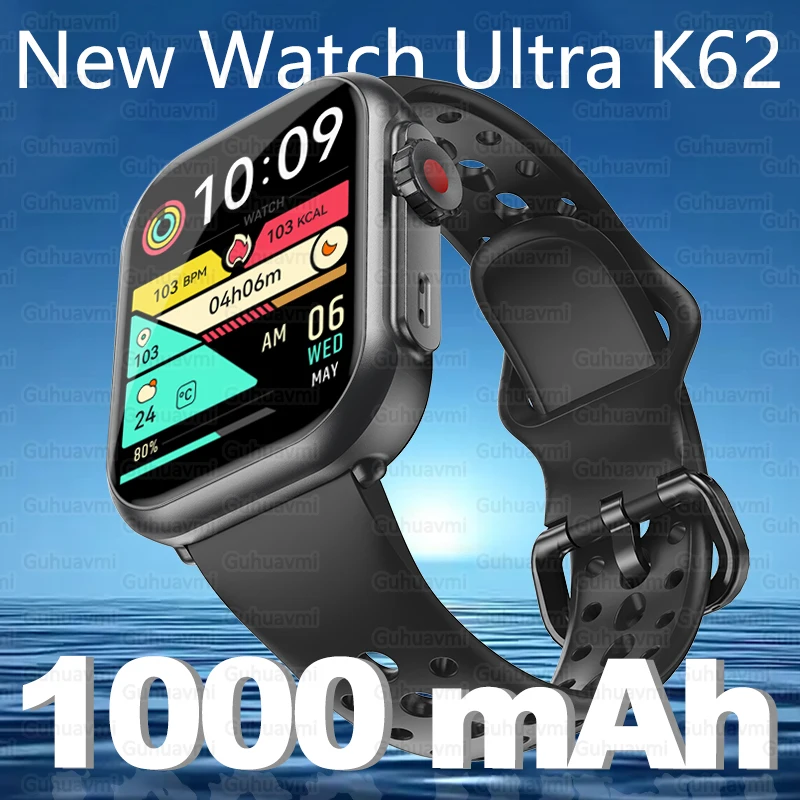 2025 New 1000mAh Battery Smart Watch For Men Women Bluetooth Call Heart Rate Monitor Watches IP68 Waterproof Sports Smartwatches