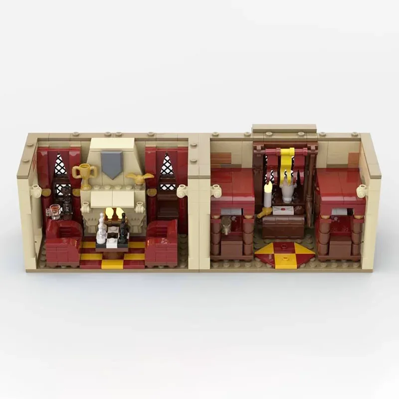 Moc Bouwstenen Architectuur Model Griffoendor Gemeenschappelijke RoomTechnologie Modulaire Blokken Geschenken Speelgoed Voor Kinderen DIY Sets Montage