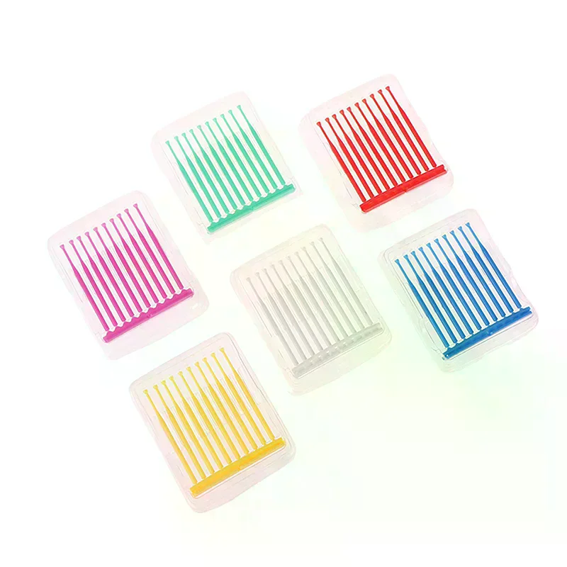 10Pcs/Box Dental Disposable Micro Applicator Brush Stick Adhesive Tip Applicator For Tooth Crown Porcelain Veneer Dentistry