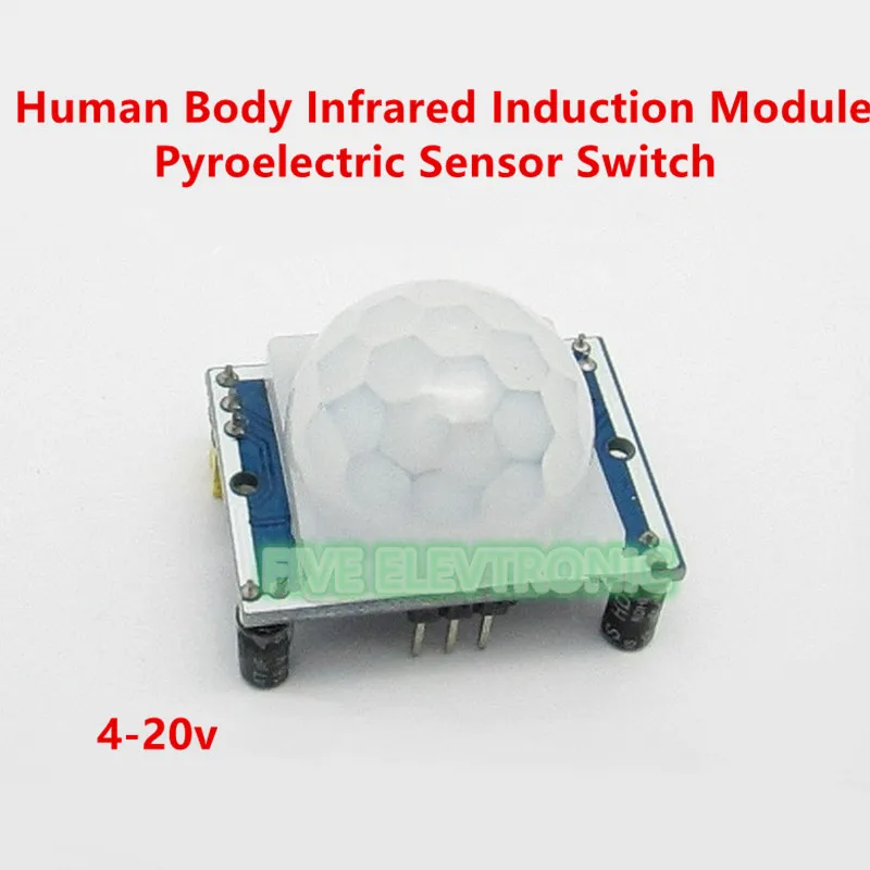 

HC-SR501 Human Body Infrared Induction Module Pyroelectric Alarm Human Body Infrared Sensor Probe