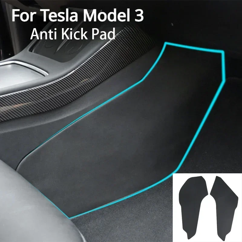 

Anti Kick Pad Central Control Side Defense Pads for Tesla Model 3 Y Rear Door Protective Cover TPE Mat Car Interior Accessories