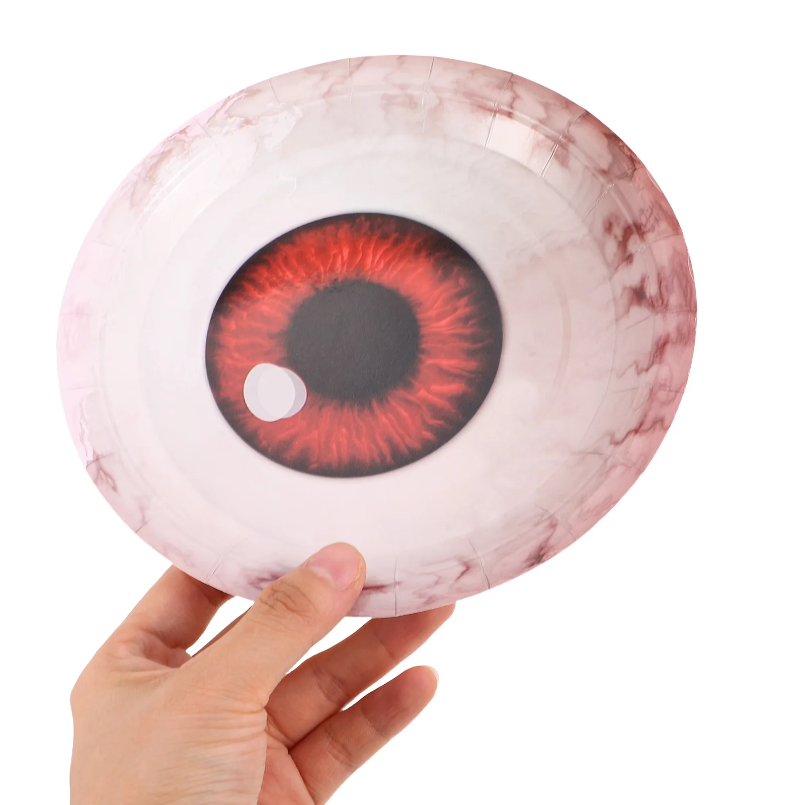 

40pcs Spooky Eyeballs Paper Plates Party Tableware For Appetizers Desserts Party Supplies Ghost Tableware Halloween Dinnerware