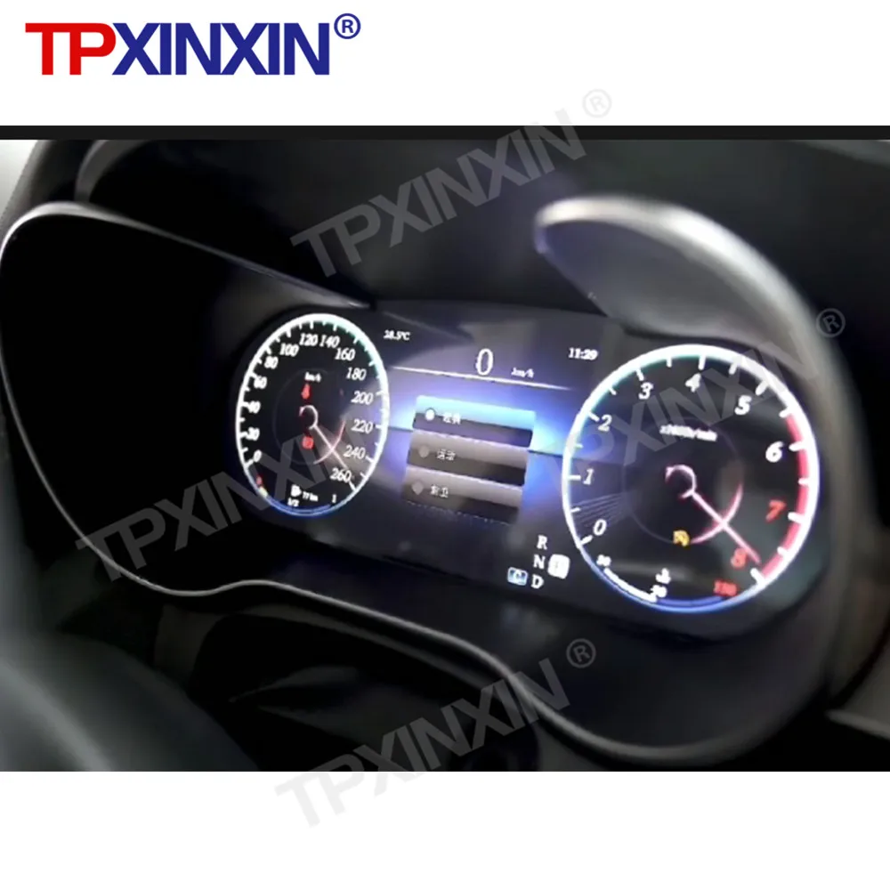 Full LCD instrument For Mercedes Benz GLA X156 Car Virtual Driving Digital Speedometer Dashboard Panel Cluster