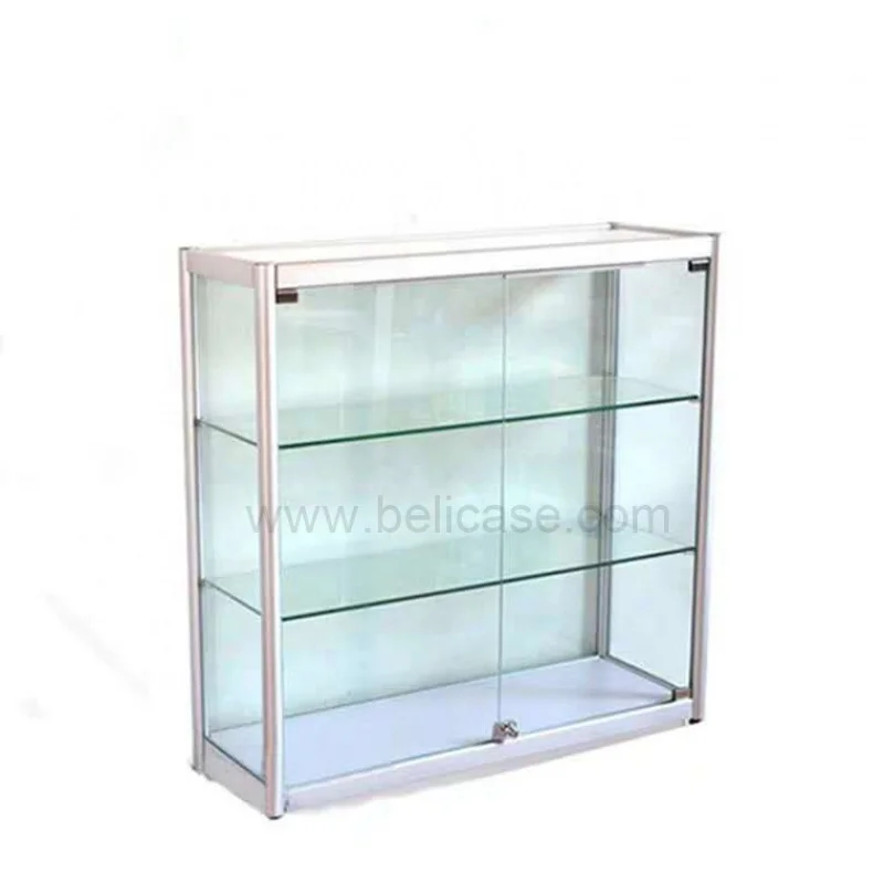 Customized. small display retail shop cheap price glass display cabinet display showcase with lock