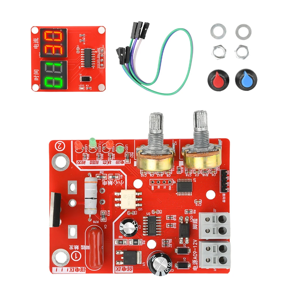 

NY-D01 Spot Welder Control Board Single Battery Battery Pack Welding Adjusts Time and Current with Power Supply and Film Set