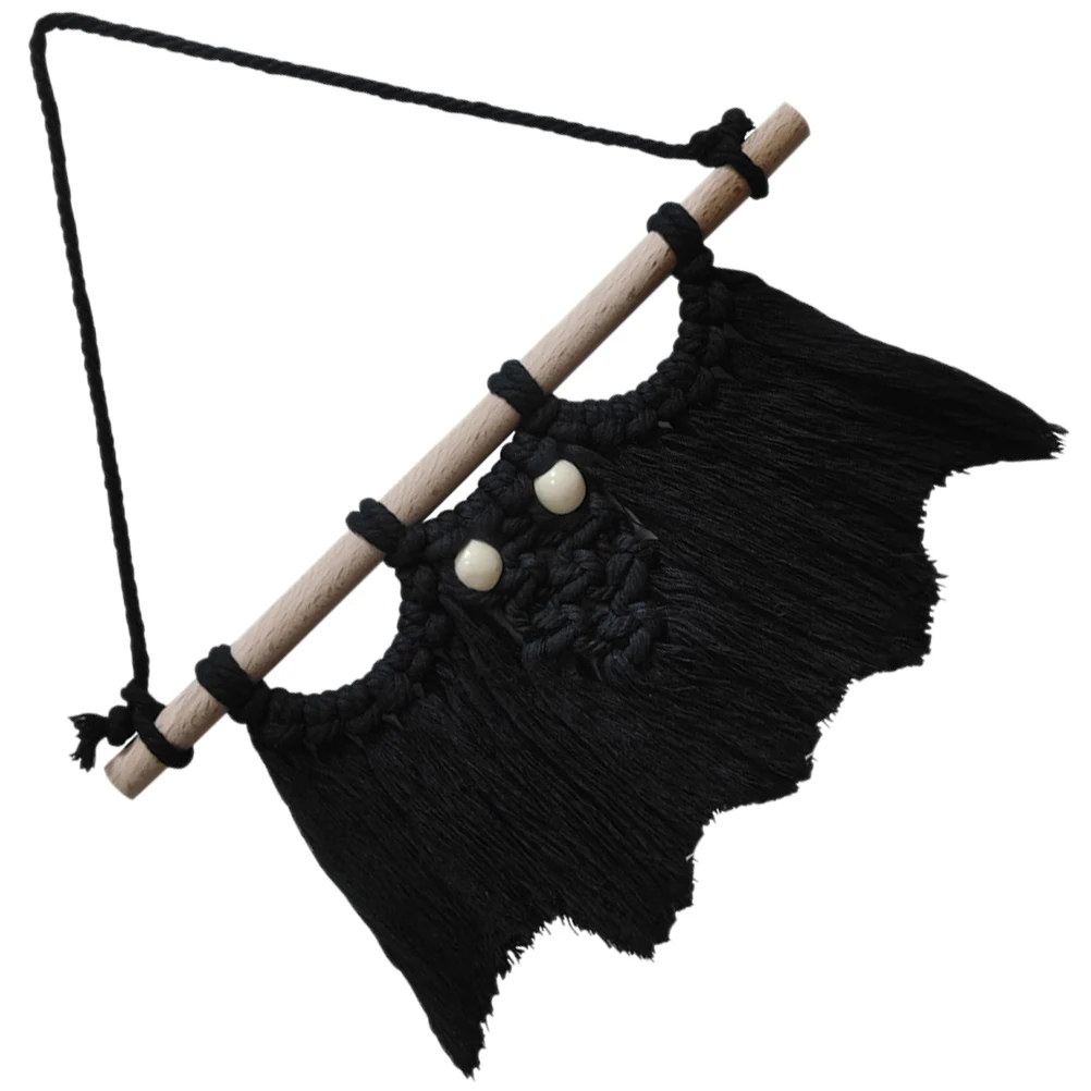 

3D Woven Handmade Cotton Rope Wall Hanging Decor Party Scene Ornament Simulation Window Yard Halloween Supplies