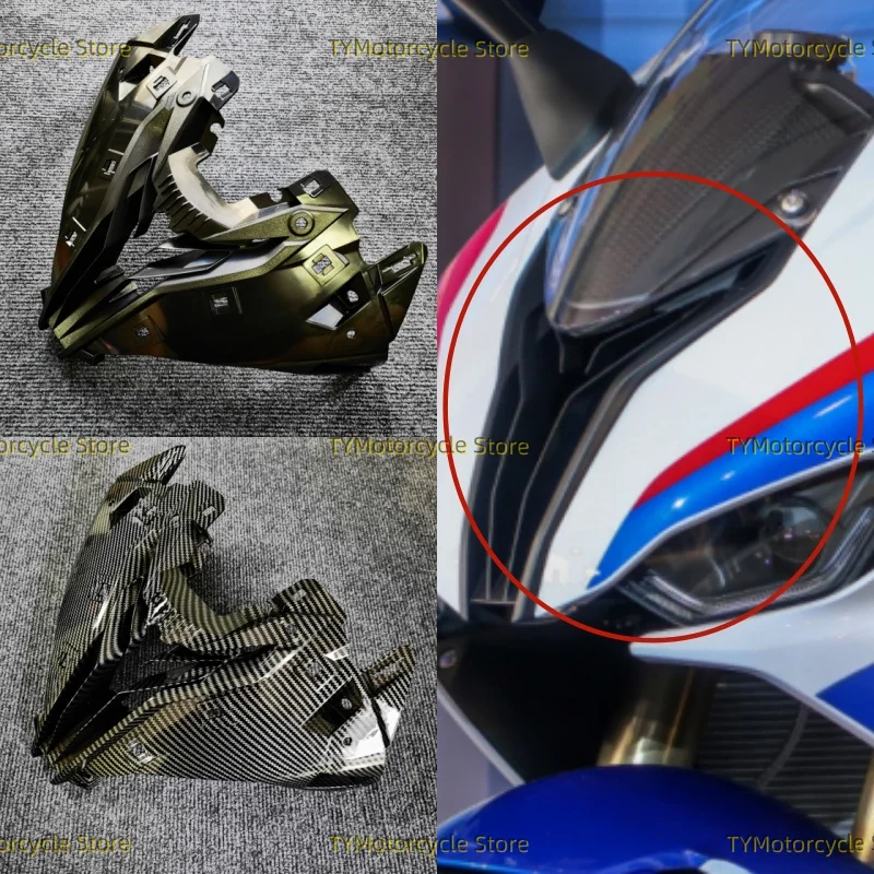 

Fit for BMW S1000RR M1000RR 2019 2020 2021 2022 2023 2024 Motorcycle ABS Headlight Air Intake Cover Front Fairing