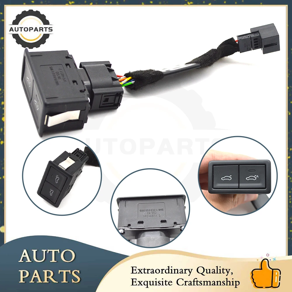 5NG959832A 5NG 959 832 AExcellent-Electric Tailgate Delay Closing Switch With Cable For VW MQB Platform Tuang Passat