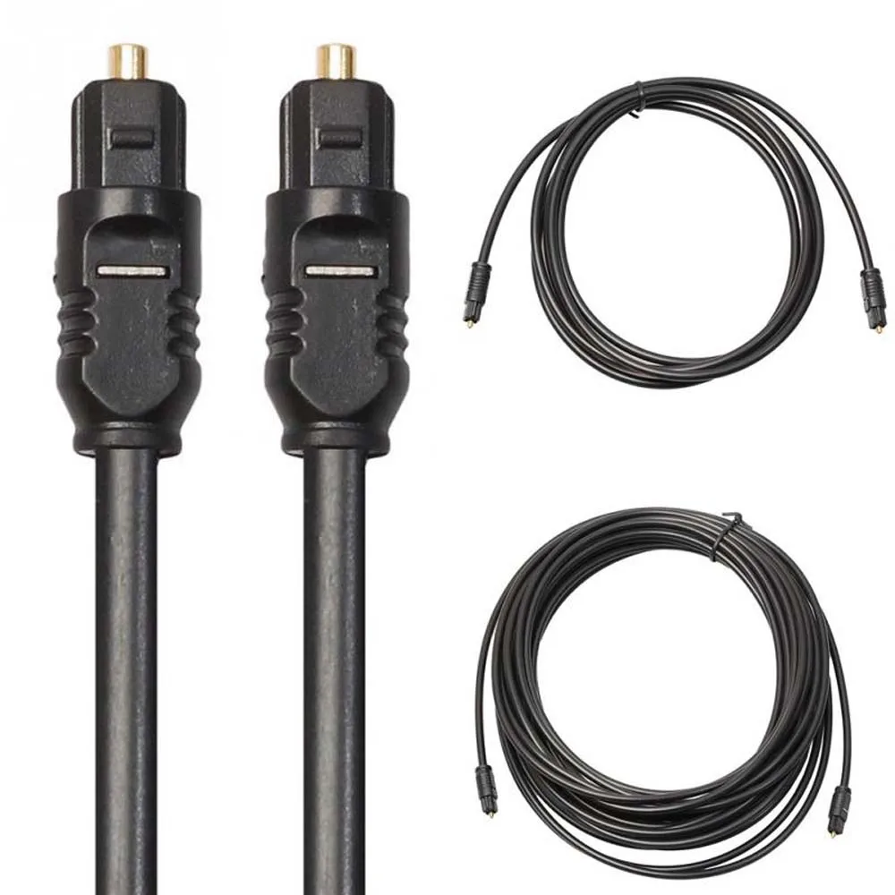 Digital Optical Audio Cable for Toslink Gold-Plated 1m 1.5m 2m 3m 5m 10m 15m 20m SPDIF MD DVD Gold Plated Cable