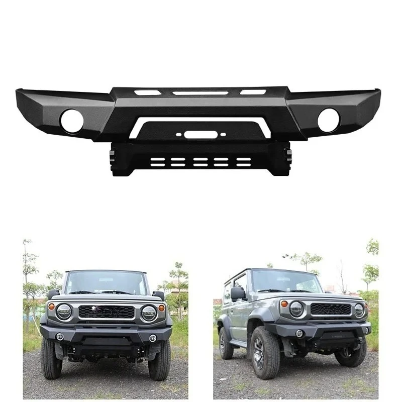 For 4th Gen Jimny Sierra JB64 JB74 JC74 For 3/5Door 19-24 Accessories New Steel Aluminum Front Bumper Body Parts
