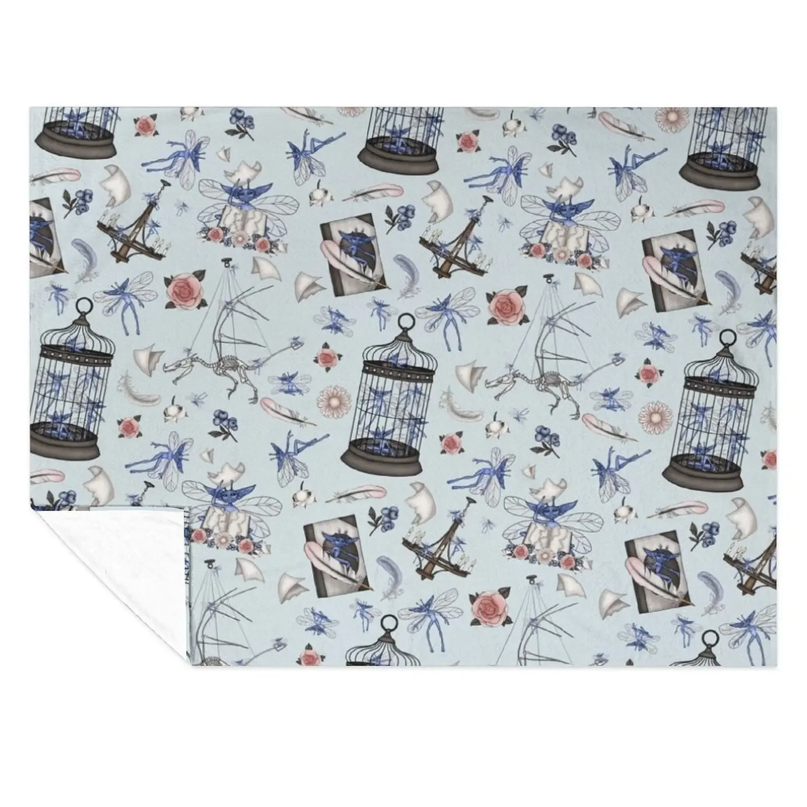 

Cornish Pixies Throw Blanket blankets ands Soft Plush Plaid wednesday Summer Blankets