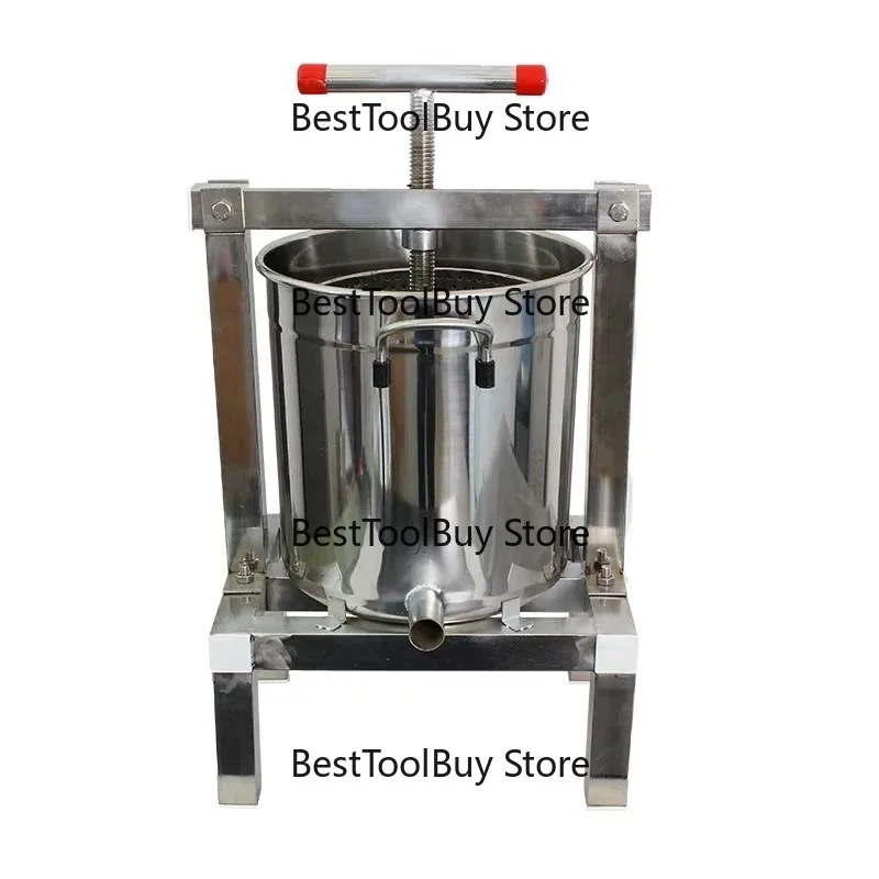 10L Stainless Steel Wine Press Fruit Press Beekeeping Honey Press Machine Solid Honey Presser
