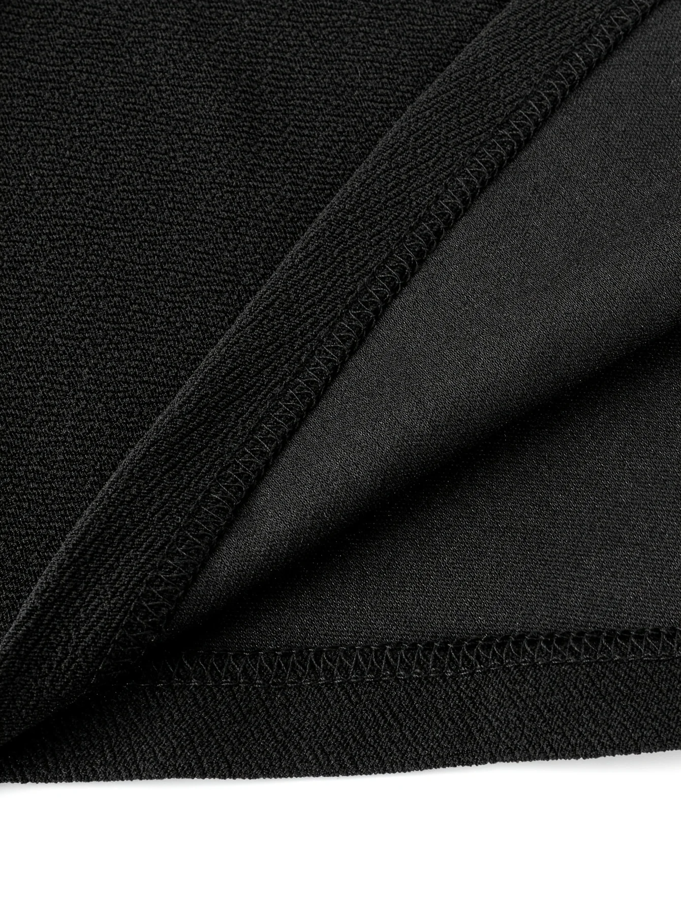 Robe mi-longue évasée noire à manches 3/4 et col cranté pour femme - Robe de soirée élégante moulante pour soirée et tous les jours