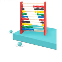 Wooden Abacus for Kids Intelligence Development Montessori Toy Children Toys Mini Colorful Beads Early Math Learning Toy