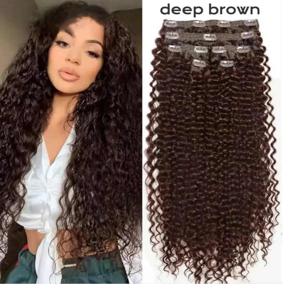 Peruca encaracolada longa e fofa africana de extensão de 26 polegadas Kinky Curly