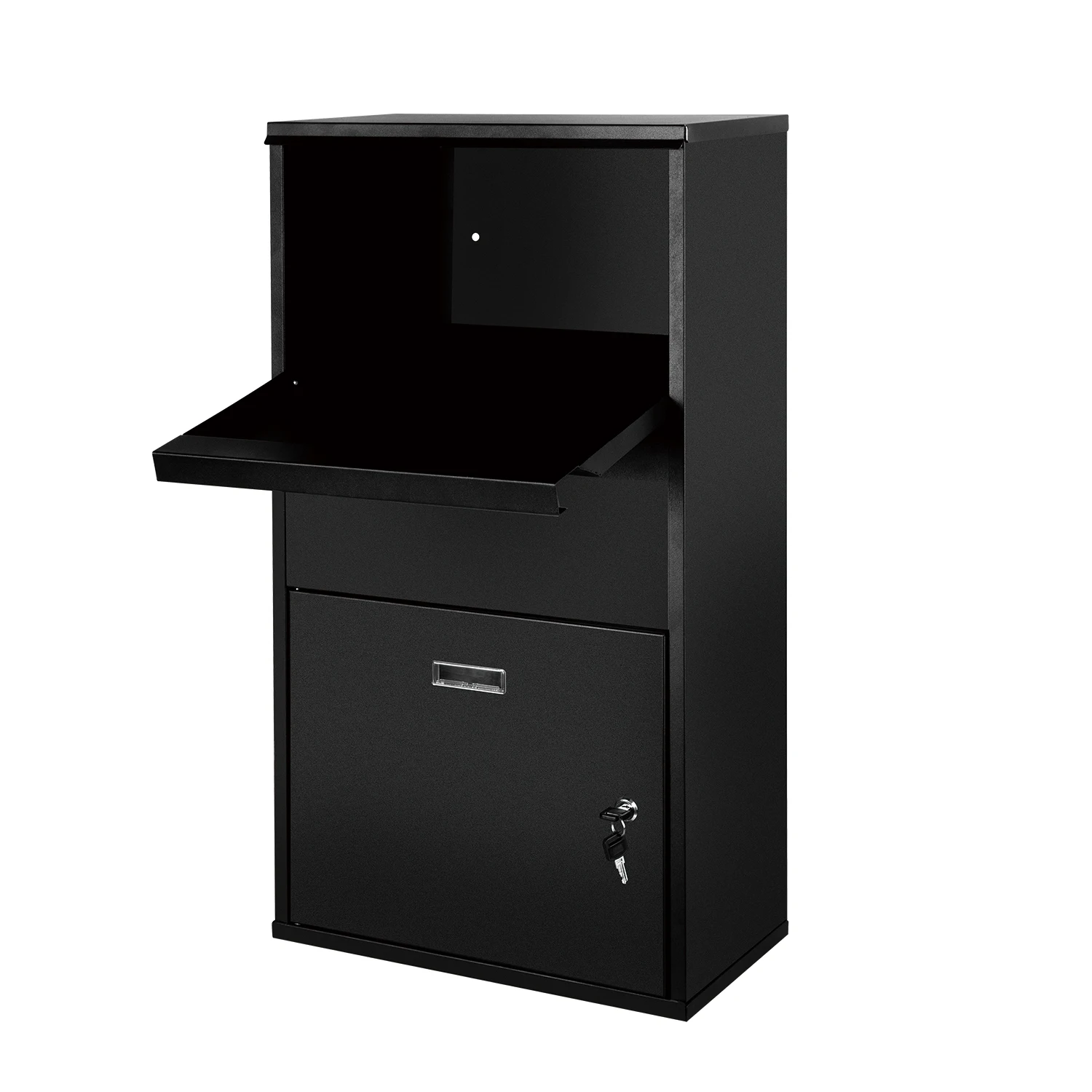 

Large Assembled Metal Parcel Delivery Box Detachable Wall-Mounted Garden Style Outdoor Parcel Drop Box