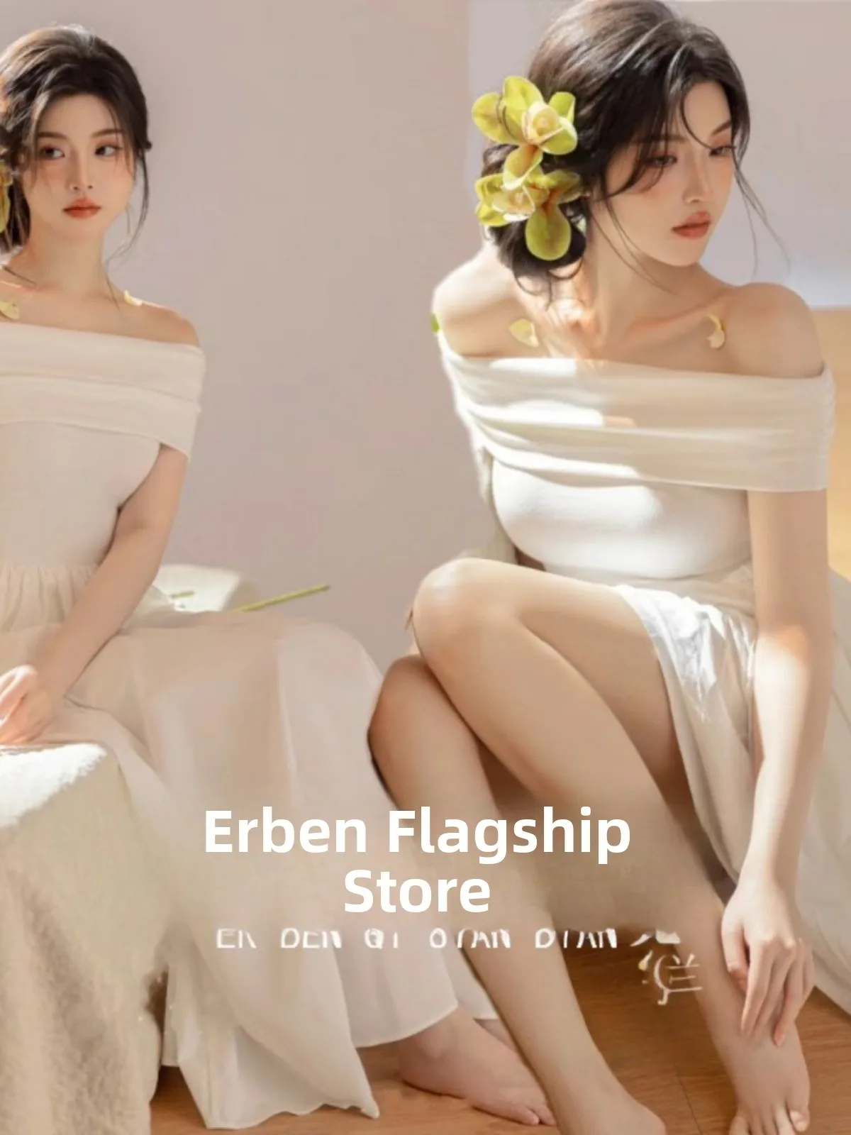 

Sweet Spring Day Photography Dress Private House Girl Art Photo Costume Ethnic Stage Costume Polyester Fiber 18-25 Years Old
