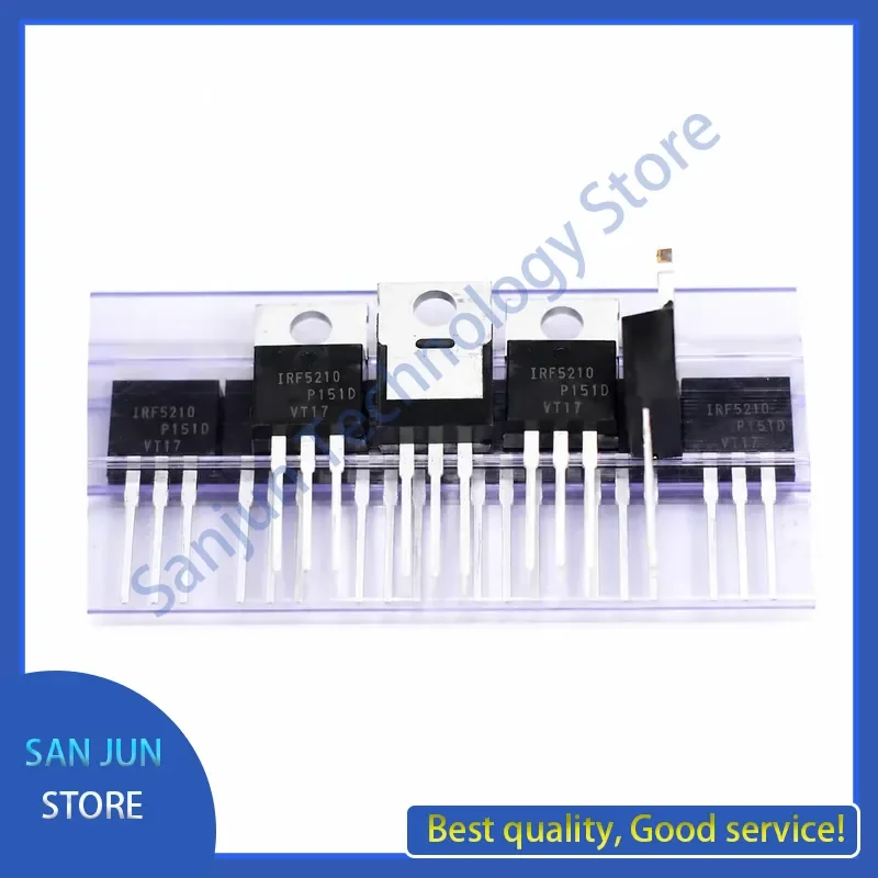 10pcs New Original IRF5210PBF IRF5210 F5210 TO-220 Power MOS Tube 100V 40A