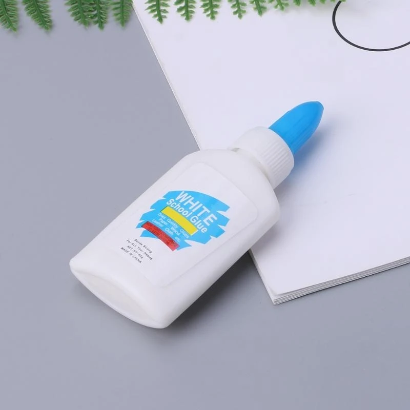 White Liquid Washable Sticker Super Strong Paper Craft School Office
