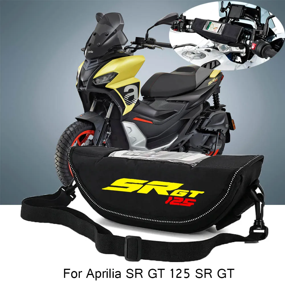 

Motorcycle Accessories Handlebar Waterproof Bag Travel Bag Storage Bag Screen GPS For Aprilia SR GT 125 SR GT 200