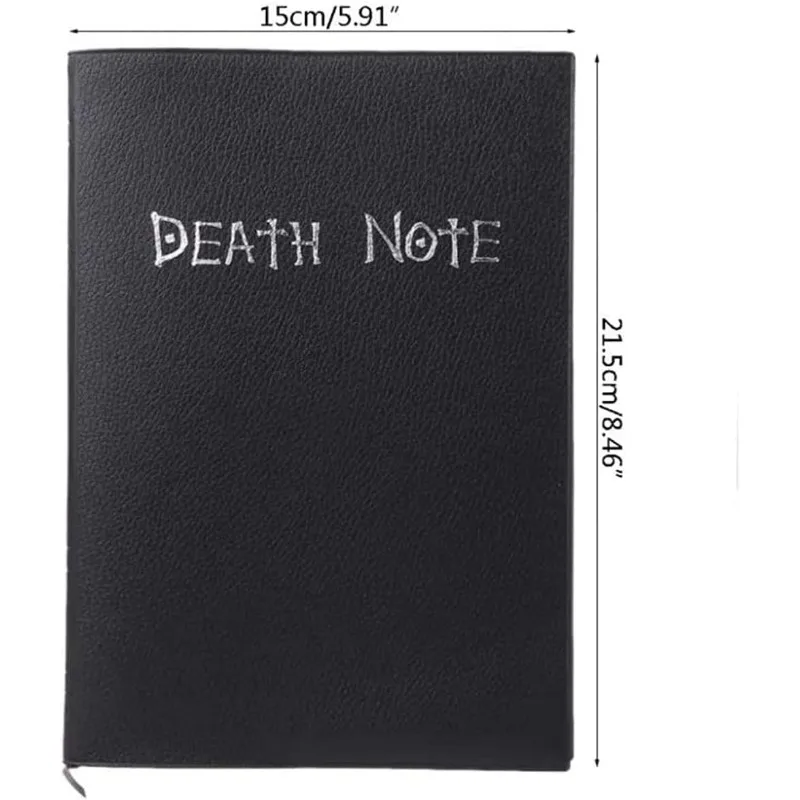 Death Note Notebook with Feather Pen,Fashion Anime Theme Death Note Cosplay Notebook