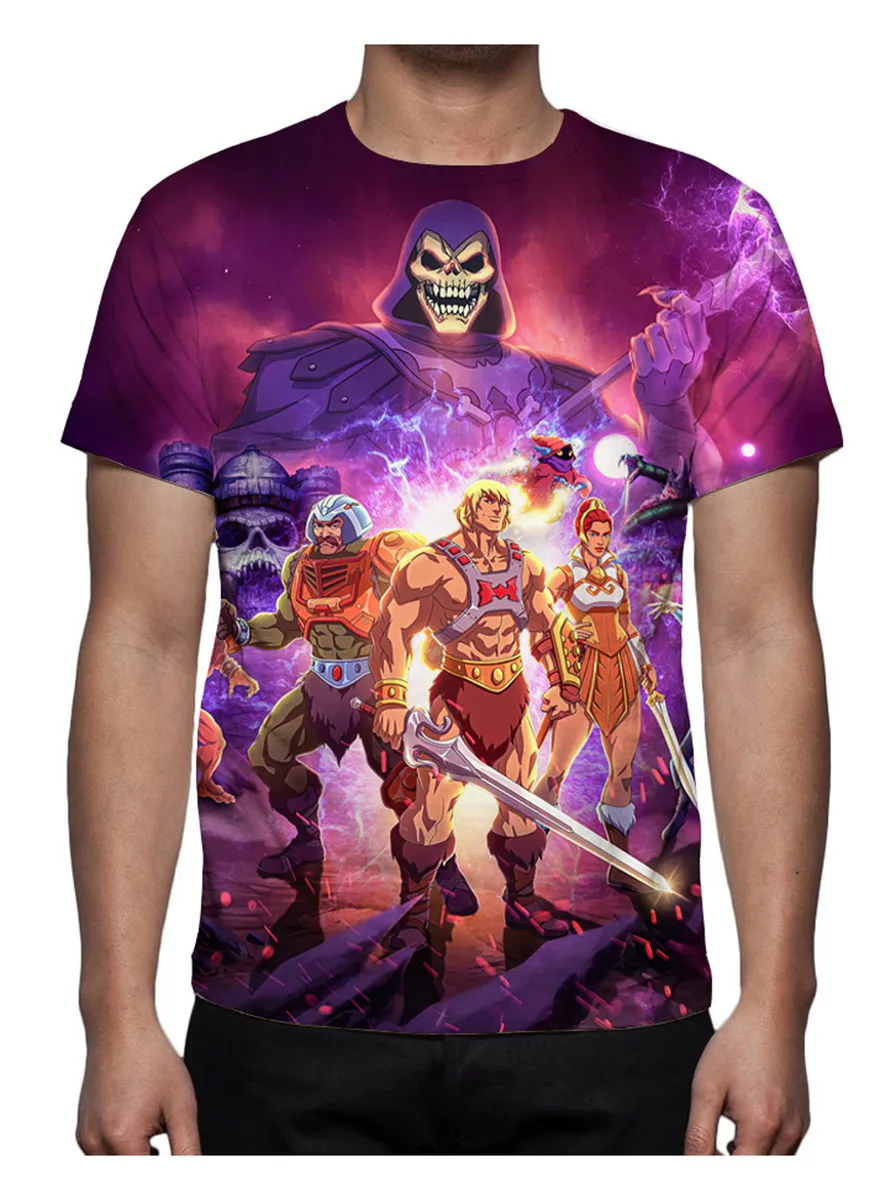 Anime He Man And The Masters of The Universe 티셔츠 3D 프린트 남성 여성 티셔츠 패션 streetwear 하라주쿠 티셔츠 아동 의류