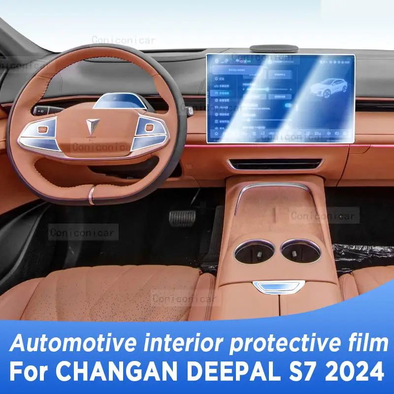 

For Changan Deepal S7 2023 2024 Gearbox Panel Navigation Automotive Interior Protective Film Anti-Scratch Sticker Accessories