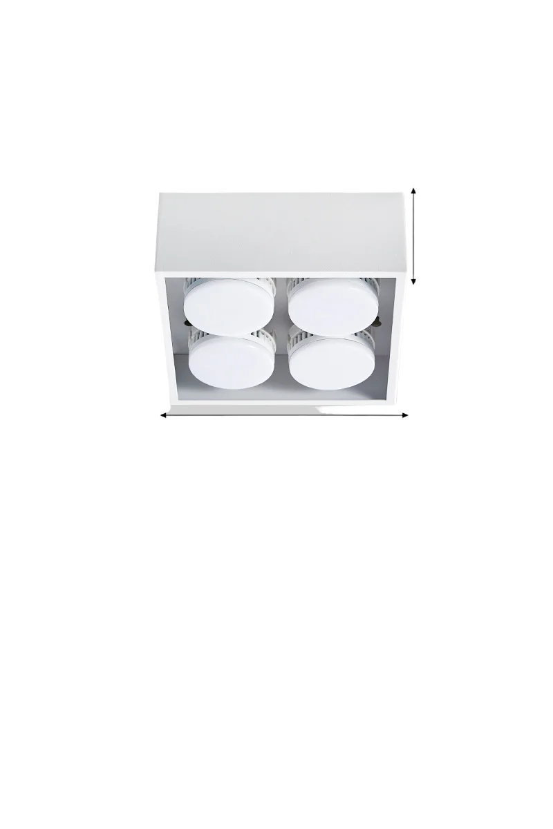 

Living room without main light lighting square box gall light led grille light ceiling surface mounted downlight