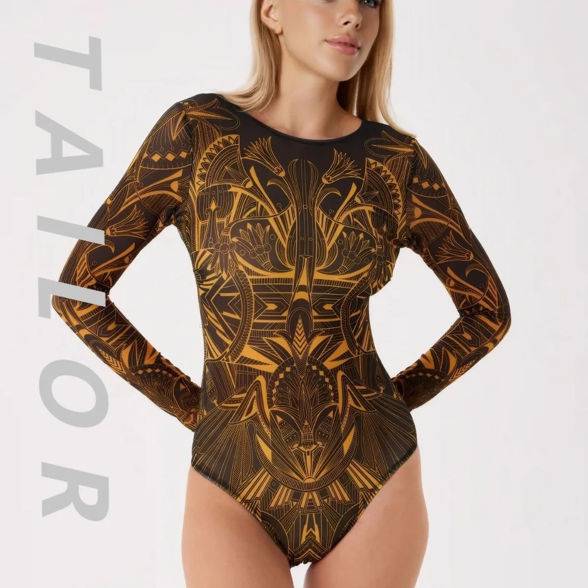 

Sunscreen one-piece swimsuit women's sports купальник swimsuit 2025 new