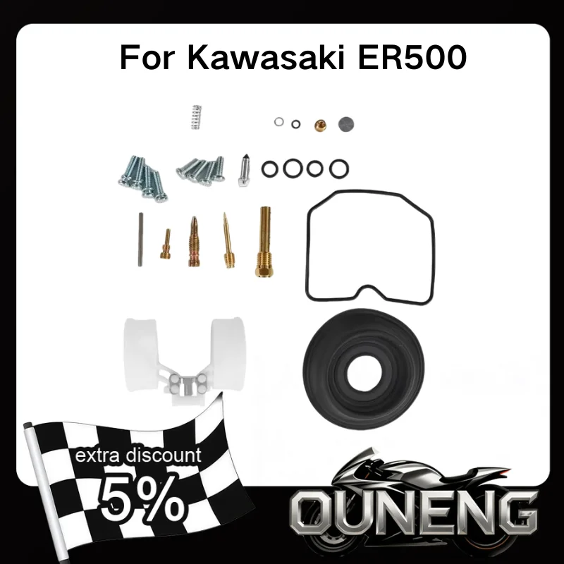

Motorcycle Carburetor Repair Kit For Kawasaki ER500 ER-5 1998-2005 Motorbike