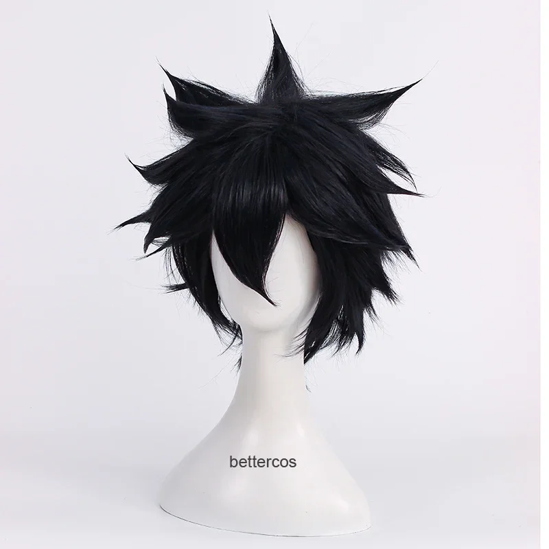 Gray Fullbuster Cosplay Wig Short Heat Resistant Synthetic Hair Wig Cap
