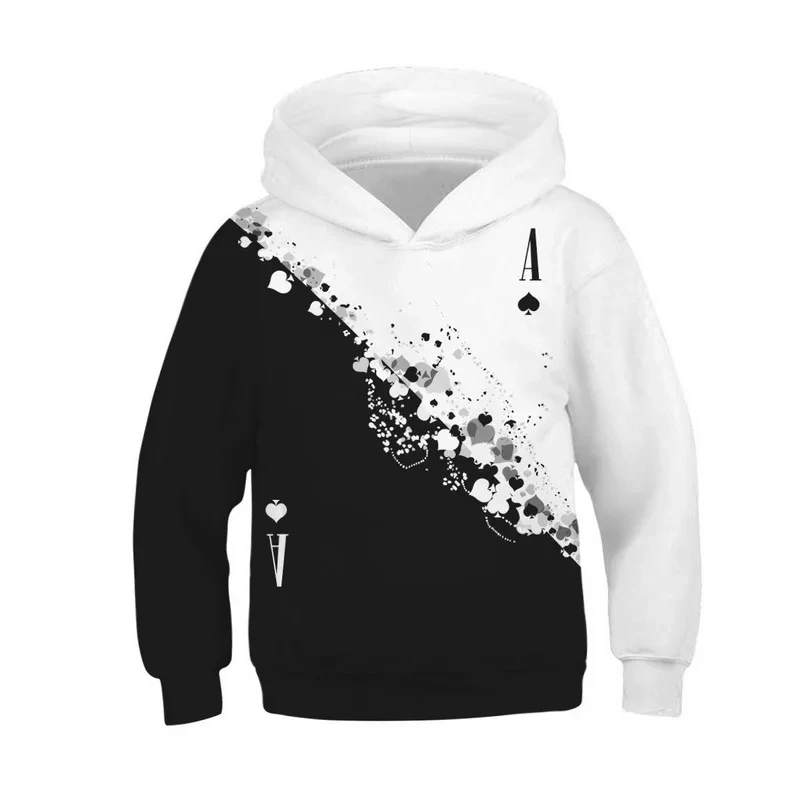 3D Print Black White Landscapes  Kids Hoodies Teen Sweatshirt Boy Girl Winter Clothes Casual Long Sleeve Children Pullover Tops