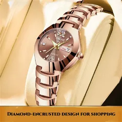 Women's Classic Watch students in the Niche Women's Watch Quartz Watch Delicate dial rose gold