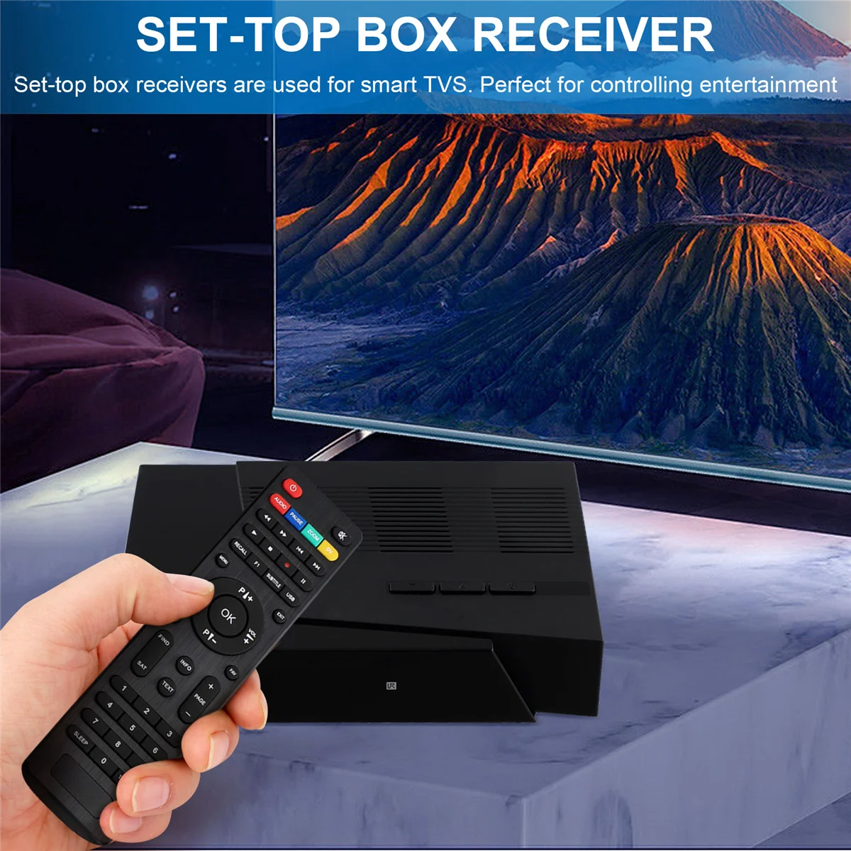 X12A Set-Top Box Receiver HEVC Set-Top Box DVB-S2 Reception Portable Practical H.265 CAS SATELLITE RECEIVER FOREVER EU Plug