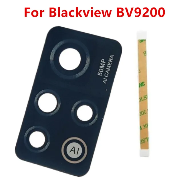 Oryginał dla Blackview BV9200 tył telefonu komórkowego 50MP AI obiektyw aparatu szklana pokrywa naprawa części wymiana
