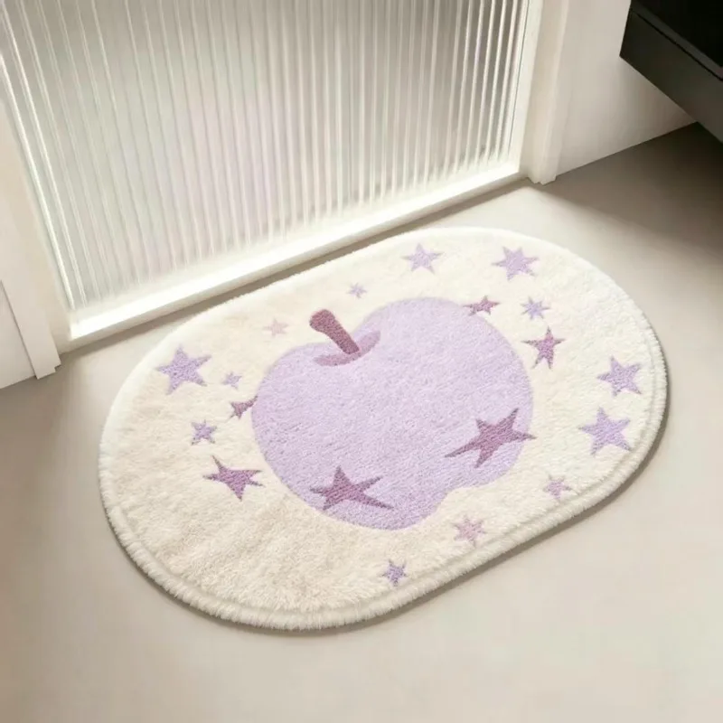 imitation velvet Bathroom Floor Mat Toilet Toilet Toilet Door Absorbent Foot Mat Household Quick-Drying Carpet