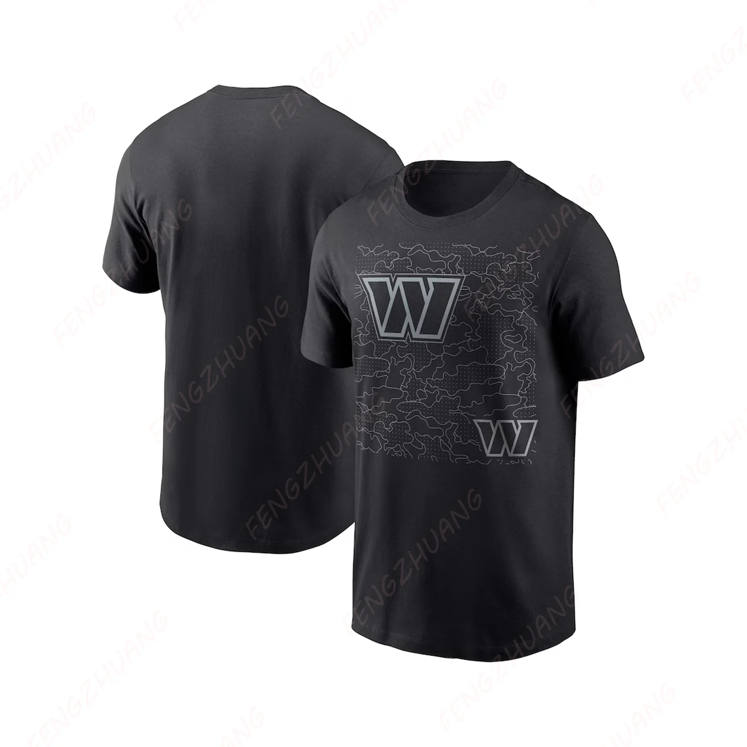 Washington Commanders RFLCTV T-Shirt Summer Unisex Jersey Cotton Tops Hot Sale Faddish Casual Tee