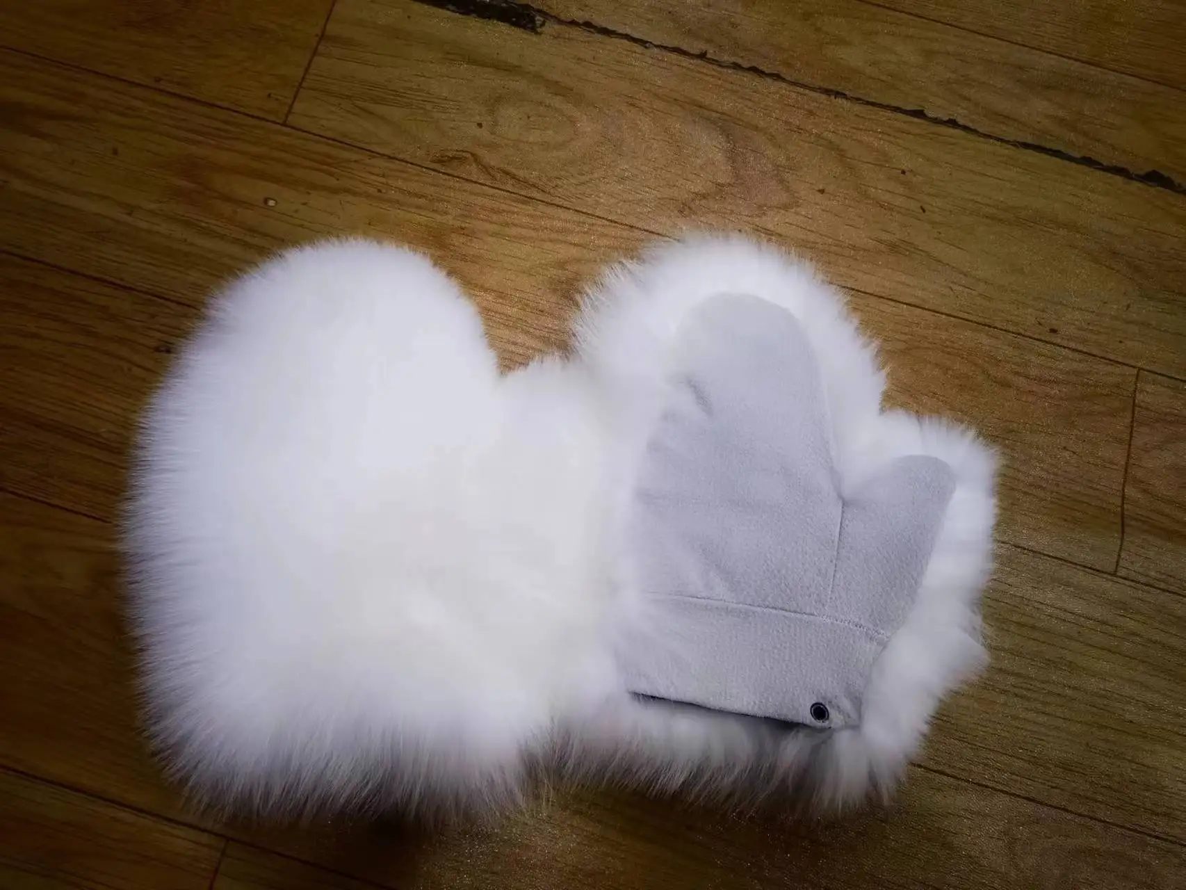 Neue Marke Winter Frauen natürliche echte Fuchs Pelz Handschuhe warm echte Fuchs Pelz Fäustlinge Mädchen Mode Luxus echte Fuchs Pelz Handschuh – Detail 14