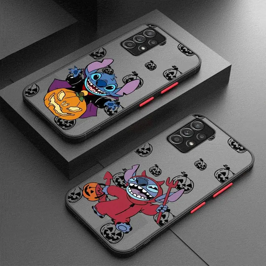 Cartoon Lilo Stitch Halloween phone Case for Samsung A13 A14 A15 A23 4G 5G A24 4G A25 A33 A34 A53 A54 A73 A35 A55 5G