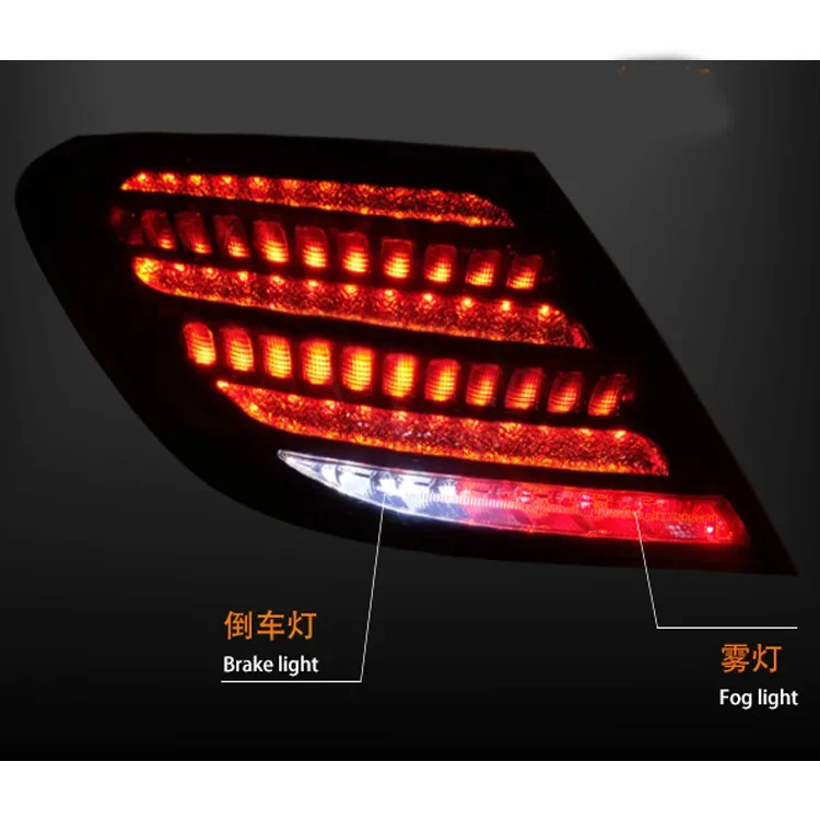 Fabrikverkauf Auto Rückleuchte Diamant Stil LED Lauflichter Bremslichter Rücklicht für Mercedes Benz W204 C180 C200 2007-2014
