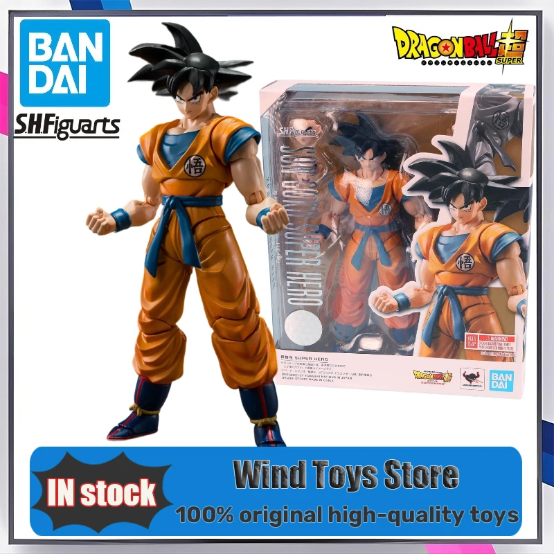 

Оригинальный S.H.Figuarts Son Goku SUPER HERO Dragon Ball супергерой на складе аниме коллекция экшн-фигурок модель игрушки